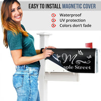 Thumbnail for Butterflies Address Mailbox Cover, Mailbox Numbers Decals AF