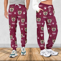 Thumbnail for Custom Paws With Dog Cat Photo Sweatpants, Pet Lover Gift AB