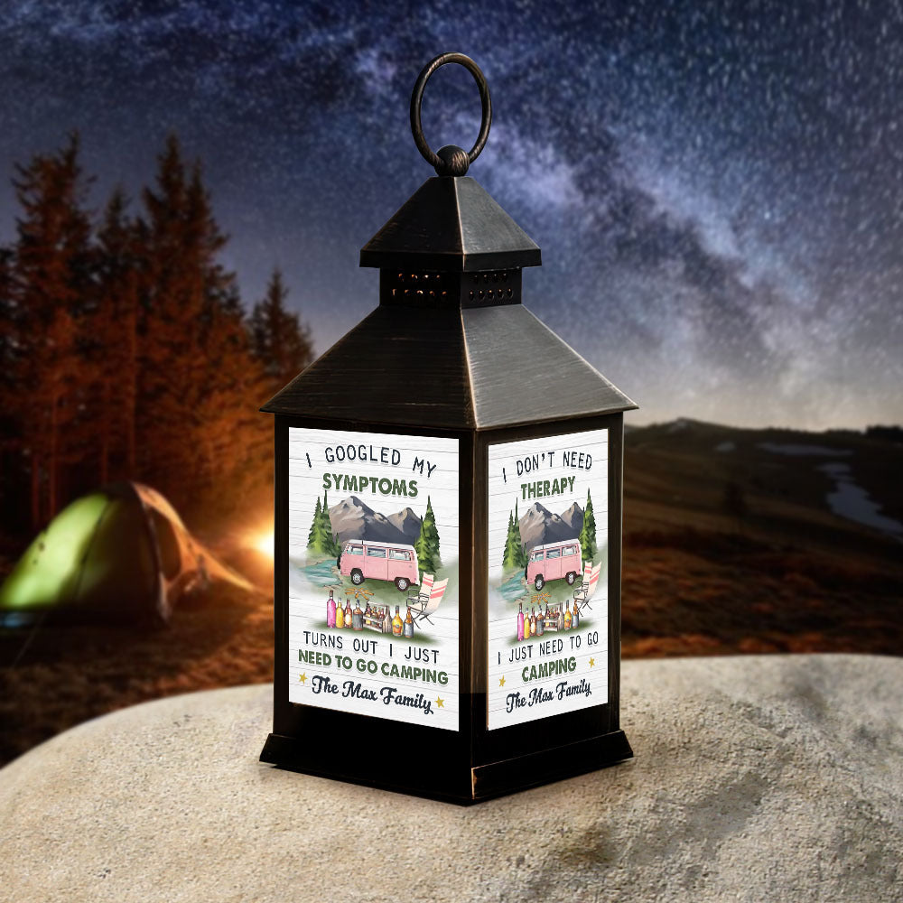 Custom I Googled My Symptoms RV Photo Camping Lantern II, Gift For Camper JonxiFon
