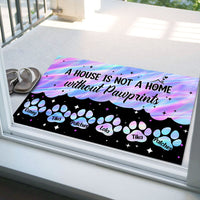 Thumbnail for Hologram Pawprints Pets Personalized Doormat AB