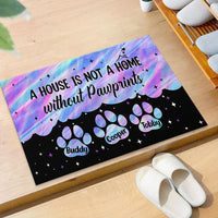 Thumbnail for Hologram Pawprints Pets Personalized Doormat AB