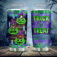 Thumbnail for Trick Or Treat Custom Halloween Dog Tumbler, DIY Gift For Dog Lovers AA