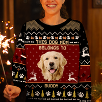 Thumbnail for This Dog Mom Belongs To Ugly Christmas Sweater, Christmas Gift For Dog Mom Dog Dad AB