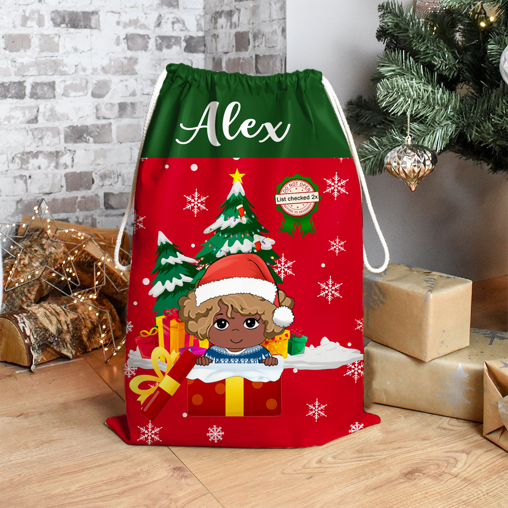 Christmas Tree Gift Delivery Santa Sack, Christmas Gift For Children & Pets AB