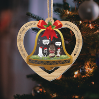 Thumbnail for Personalized Dog&Cat  Memorial Heart Shape Printed Acrylic Ornament, Holiday Gift For Dog Lovers AE